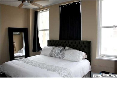 Master bedroom is flooded with great light, has la