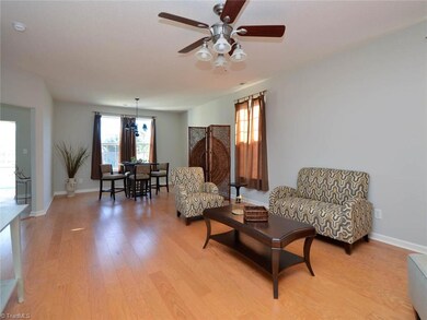 Great Room with oak hardwoods