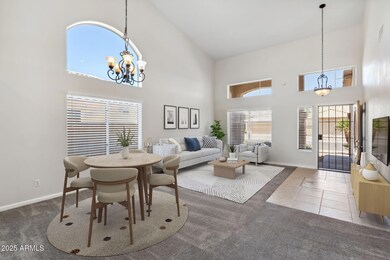 Virtually Staged Dining/Living Room