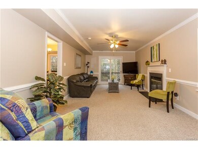 Family Room - Fireplace and access to deck