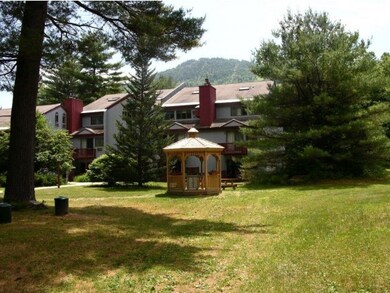 Across from ski trails