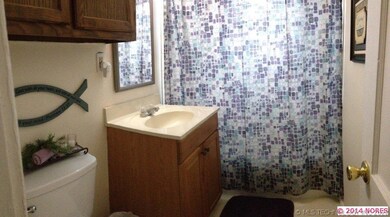 Cheery bathroom