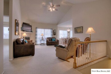 Open Floor Plan With Cathedral Ceiling.