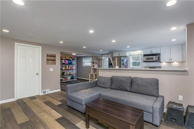 Open concept throughout the main part of the home.
