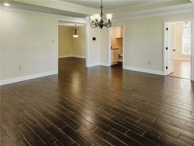 Oversize family room off the kitchen