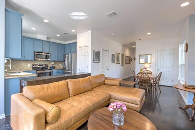 Living room featuring recessed lighting, visible 