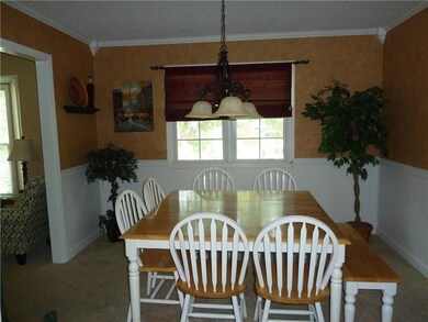 wainscoting and beautiful trim work in this formal