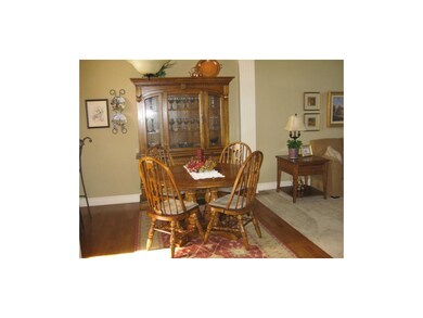 Dining room with hardwood floors