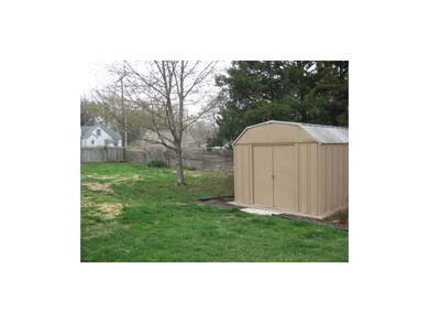 Huge back yard also with storage shed