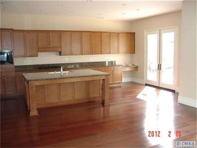 Kitchen with French Doors to Backyard