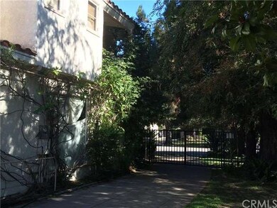 Driveway looking out to the street.