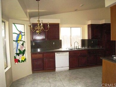 Breakfast nook with custom window.