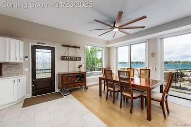 Lake views from dining room