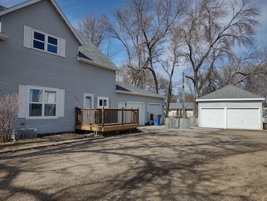 attached garage and detached