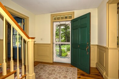 Transom window over front door