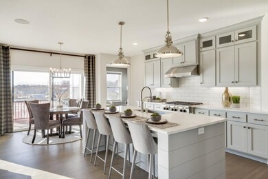Beautiful custom designed kitchen with large cente