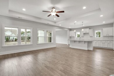 Great room, kitchen and casual dining