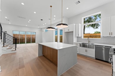 First floor kitchen and living area