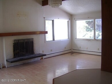 Open concept kitchen/living area