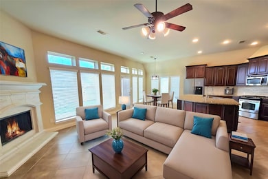 Open Living Room and Kitchen. Virtually staged for