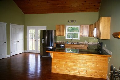 This picture, taken from the fireplace shows the k