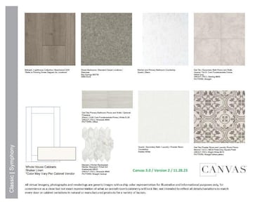 Interior Design Selections. *Home is under construction, selections are subject to change. 