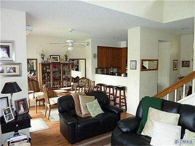 Open floor plan, looking to Dining Rm & Kitchen