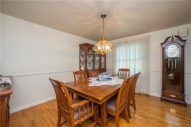 The formal dining room measures 13x11 and has hard