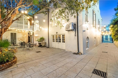 Driveway leads to parking
