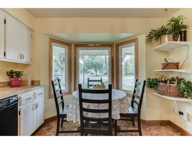 Eat in kitchen with huge windows for a relaxing br
