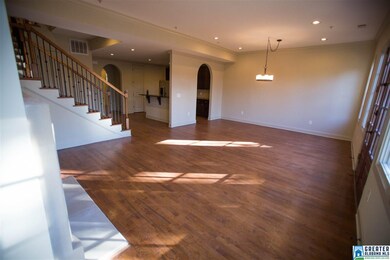 Open concept kitchen,dining, and living area.