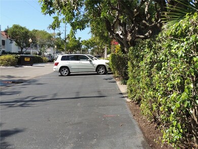 Alley parking - view west