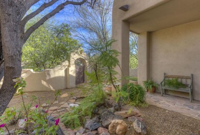 Charming entry courtyard
