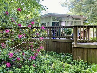 Back deck and slider entrance
