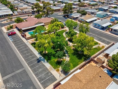Aerial perspective of suburban area