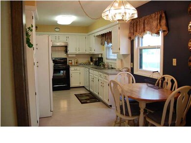 Beautiful updated kitchen also has views of the co