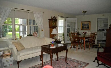 Open and bright. Living room, dining...