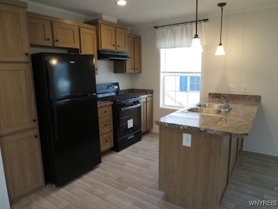 Beautiful new stove & range hood, refrigerator, & dishwasher...
