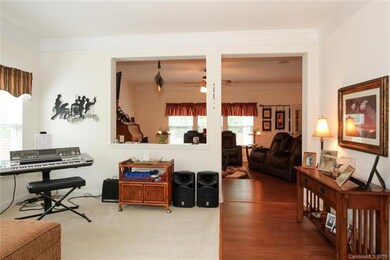 Open floor plan beyond the cut outs