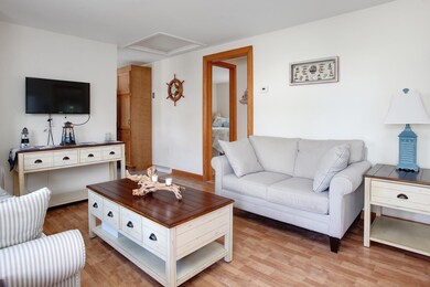 Living room with laminate flooring