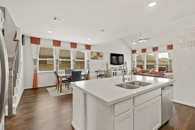Step into the main living area where high ceilings