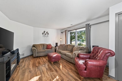 Living room with lovely new bay windows