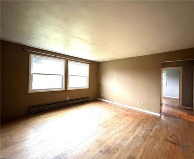 Living room features Brand New Front Windows, hard