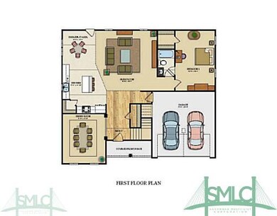 1st Floor Plan. Home is under construction photo i