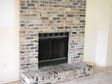 Wood burning fireplace