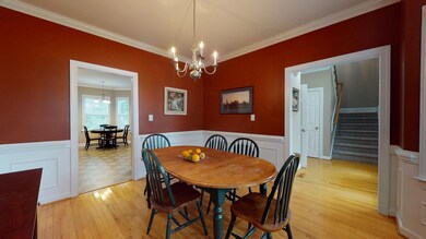 Looking into kitchen and foyer