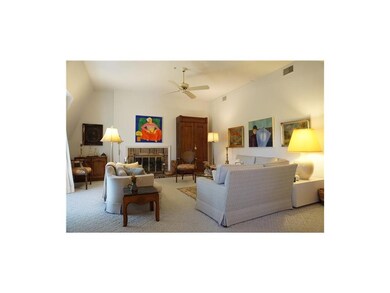 Vaulted ceilings in living room..