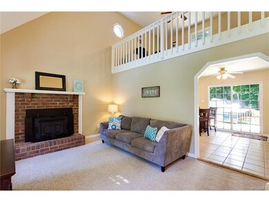 Family Room with Loft above.