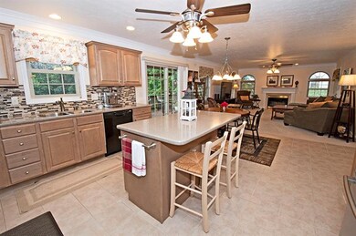 The open floor plan makes entertaining or enjoying