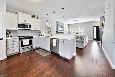 Kitchen facing living room